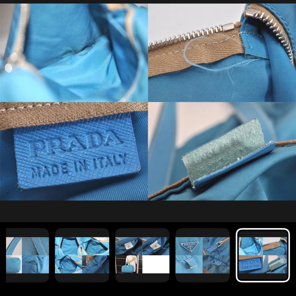 💯Auth. PRADA TESSUTO BOSTON BAG - Picture 8 of 13